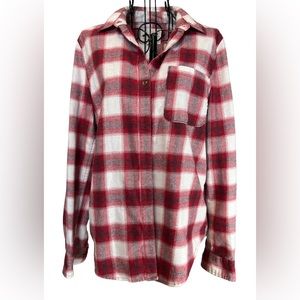 Aeropostale Relaxed Boyfriend Fit Plaid Button Down 90s  grunge Shirt Sz S